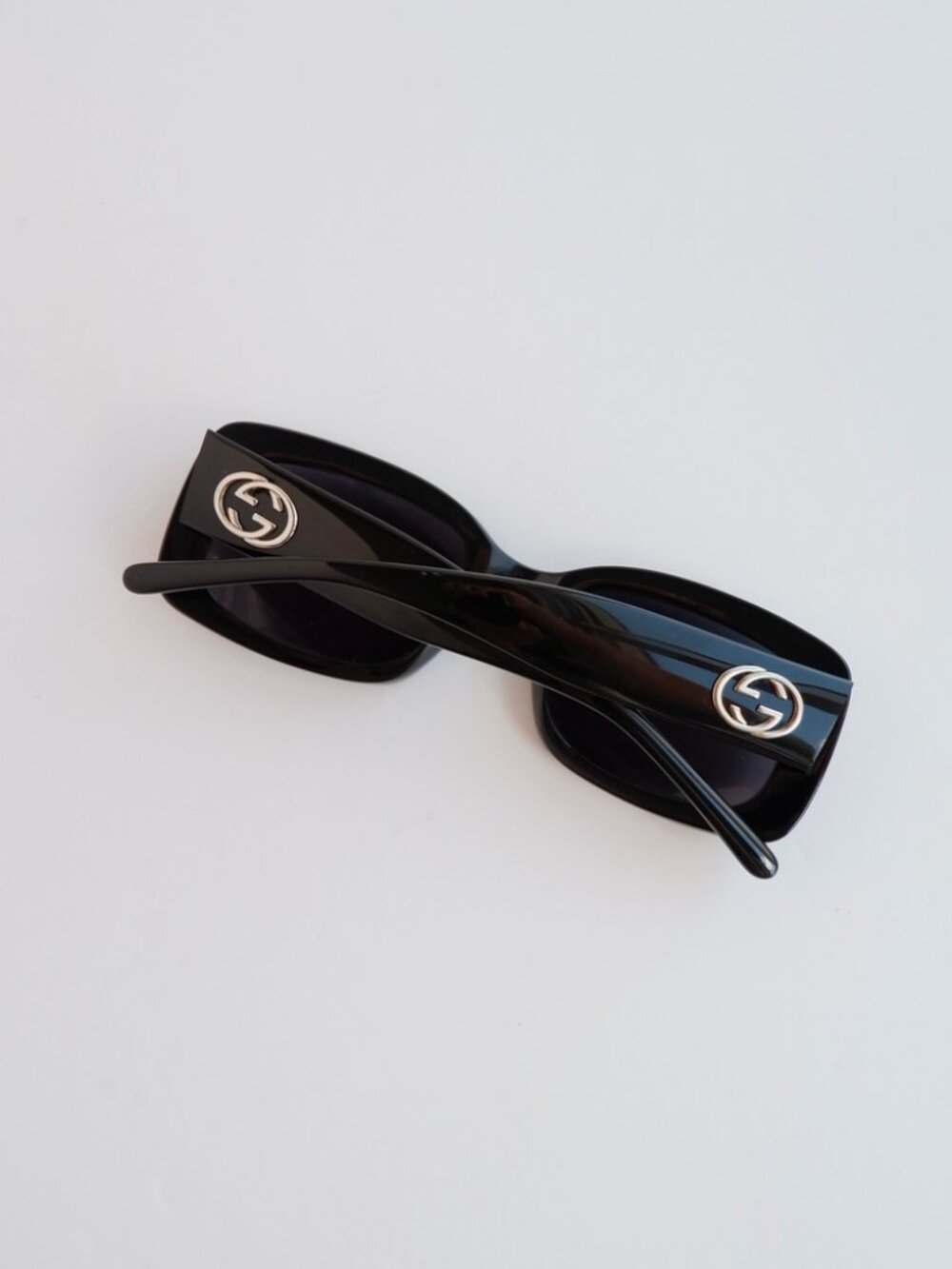 Authentic Preowned Gucci Black GG Logo Square Frame Sunglasses